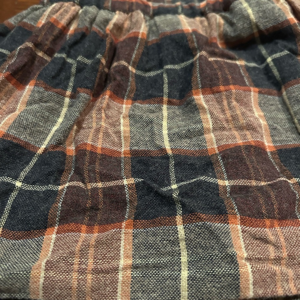 Zara Plaid Ruffle Strap Dress Wooden Buttons 12-28 months - Picture 3 of 5